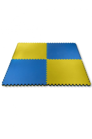Suprafete de Lupta/Antrenament - SALTEA TATAMI PUZZLE ECO LINE 100X100X2CM GALBEN/ALBASTRU