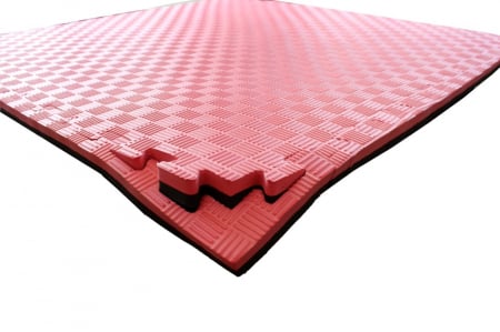 Suprafete de Lupta/Antrenament - SALTEA TATAMI PUZZLE ECO LINE NEGRU/ROSU 100x100x2.6CM