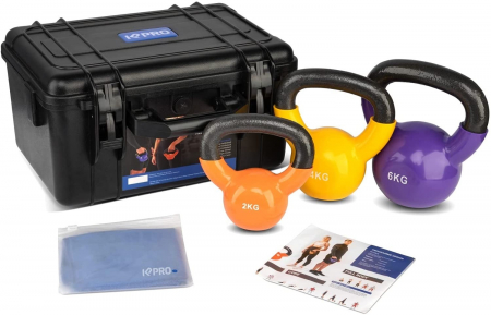 ANTRENAMENT ACASA - SET 3 KETTLEBELS 2/4/6KG