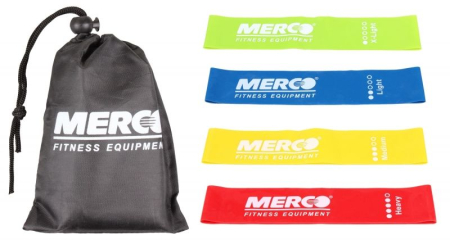 ANTRENAMENT ACASA - SET 4 BENZI ELASTICE FITNESS 50X5CM