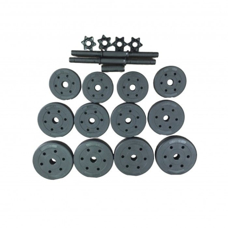 Gantere/Bare /Kettlebel - SET GANTERE REGLABILE & BARA 42 KG