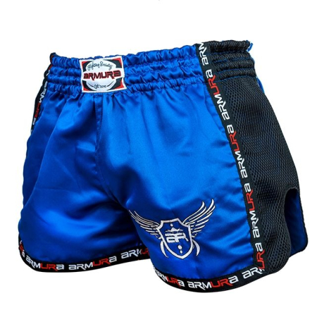 Sorturi Kickboxing / MMA - SHORT KICKBOX  MUAY 2.0 ALBASTRU/NEGRU