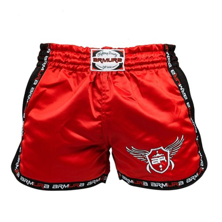 Sorturi Kickboxing / MMA - SHORT KICKBOX MUAY 2.0 ROSU/NEGRU