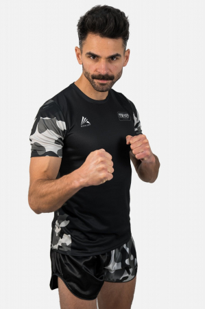 Sorturi Kickboxing / MMA - TRICOU ARMURA CAMO BLACK