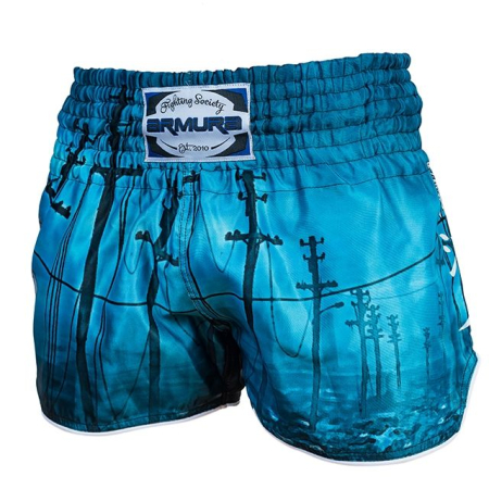 Imbracaminte sport - SORT DE KICKBOXING ARMURA NEON RONIN BLUE