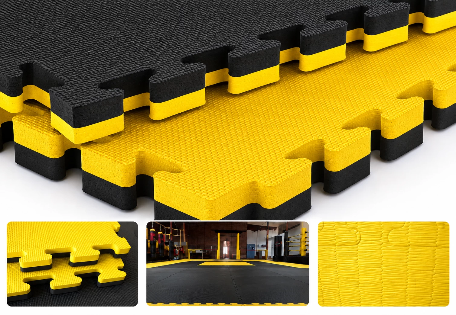 Suprafete de Lupta/Antrenament - TATAMI KARATE/ARTE MARTIALE NEGRU/GALBEN PREMIUM