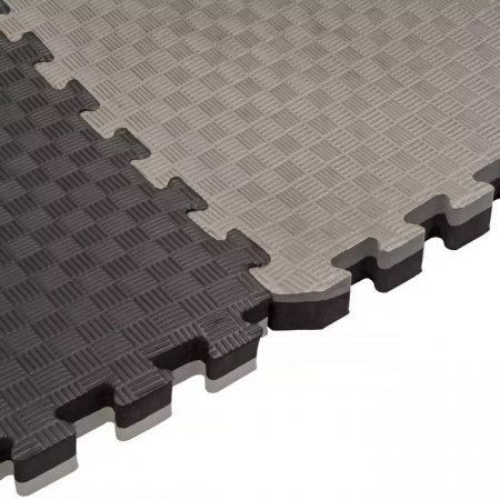 TATAMI PUZZLE ARTE MARTIALE/KARATE NEGRU/GRI ANTRACIT 4 CM [1]