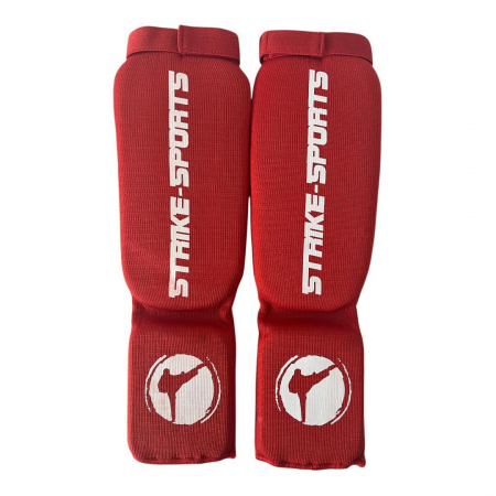 ArteMartiale/Karate/Kickboxing - TIBIERE CU VELCRO SUS STRIKESPORTS ROSII
