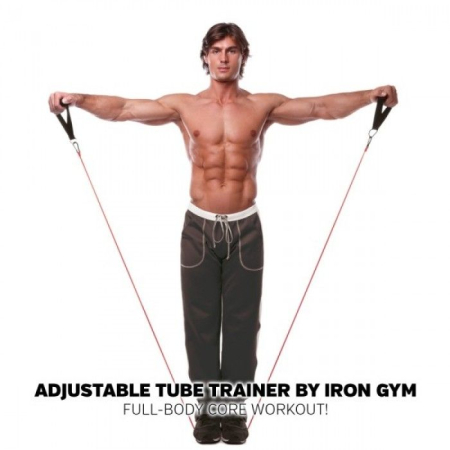 Corzi/Benzi Elastice/Expandere - TUB ELASTIC CU MANERE AJUSTABILE IRON GYM