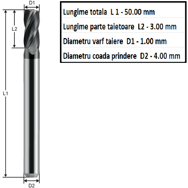 freza carbura 1mm freza 1mm [3]