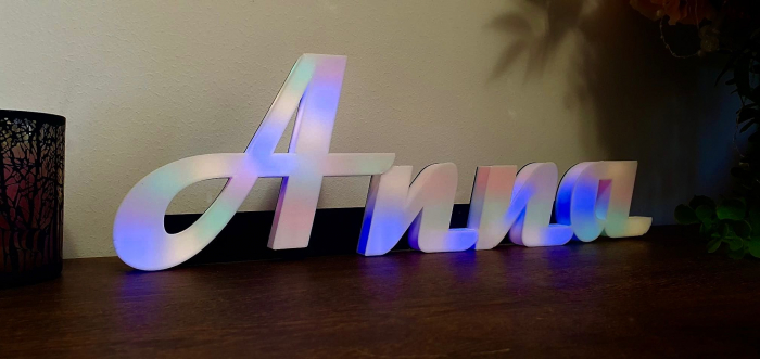 Lumini LED decorative cu numele Anna, cadou personalizat pentru bebeluș [3]