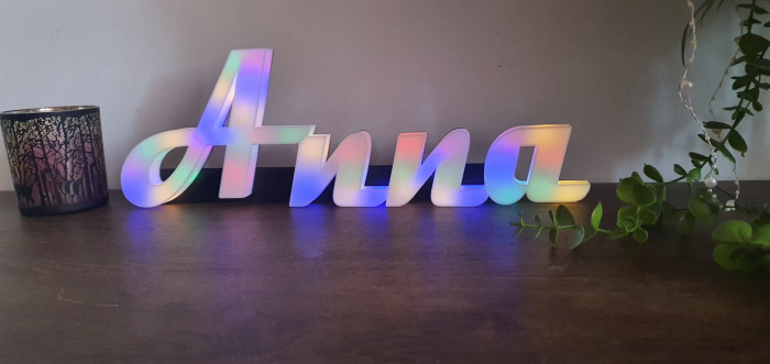  Lumini LED decorative cu numele Anna, cadou personalizat pentru bebeluș [4]
