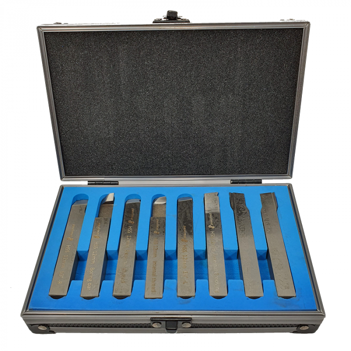 Set 8 cutite strung din otel HSS in cutie ,  12X12mm - 2040 [1]