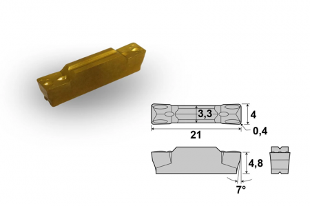 Cutite strung - taiere - Insertii MGMN400 4mm pentru taiere - 2147z