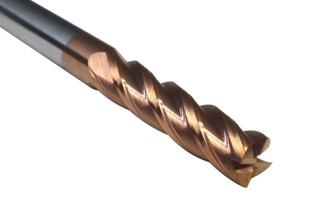Freze & CNC - Freza CNC de 8.0 mm din carbura, cu acoperire AlTiSiN și 4 taisuri - 13637