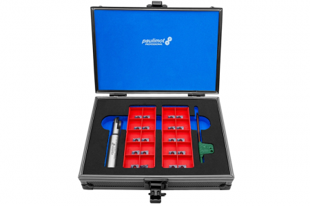 Freze & CNC - Freza fi 12 mm, de degrosare, cu insertie, prindere fi16mm, set 20 insertii inclus - 13440