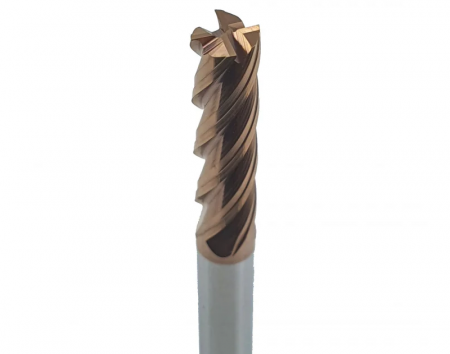 Freze & CNC - Freza fi 6.0mm. Din carbura acoperire AlTiSiN, 4 taisuri - 13636