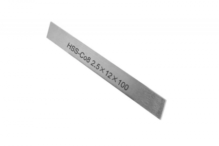Cutite strung - Lama de schimb HSS 2.5x12x100 mm 8% cobalt pentru suport taiere - 2097