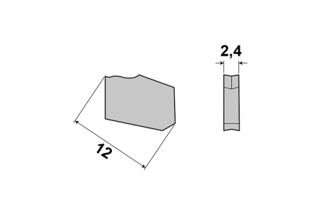 Placuta indexabila GTN-2 taiere otel 2.4mm - 2311 [1]