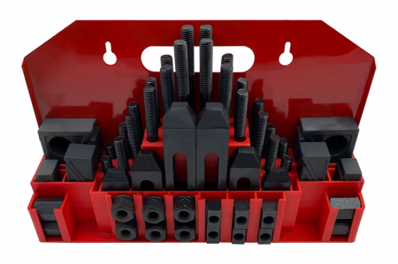Cutite strung - prelucrare - Set 58 piese de fixare material pentru prelucrare(prindere perete) M12/14mm - 14033