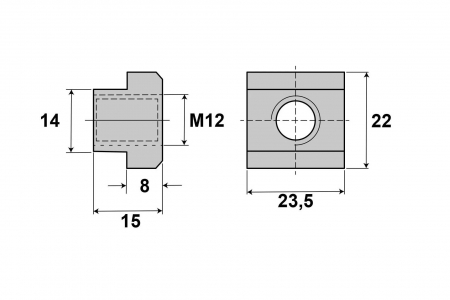 fixare material pentru prelucrare M12/14mm [3]