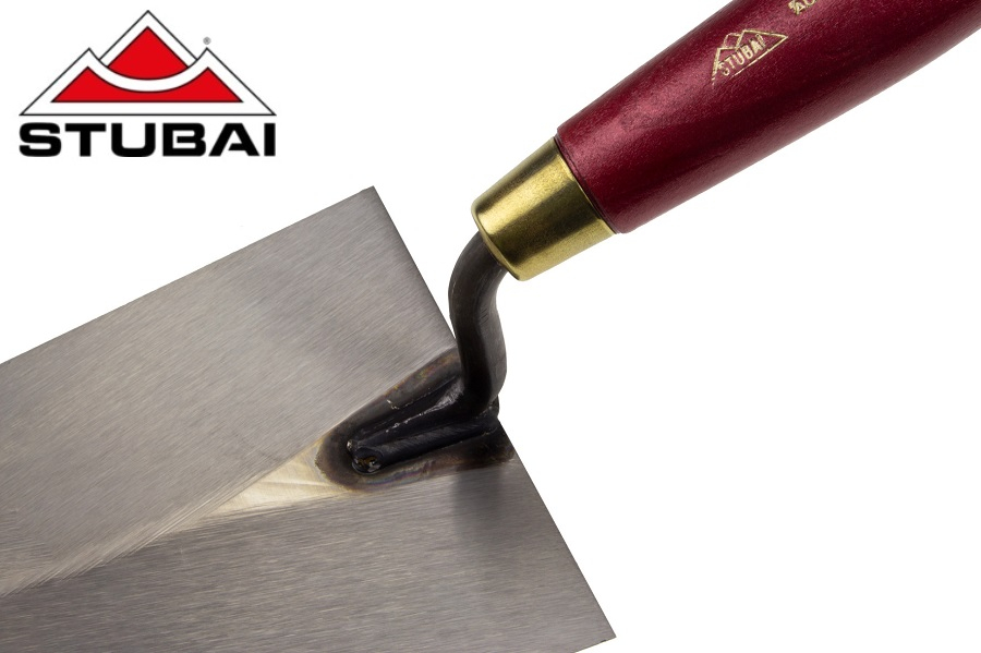 Mistrie pentru zidărie STUBAI, inox, mâner din lemn lăcuit [2]