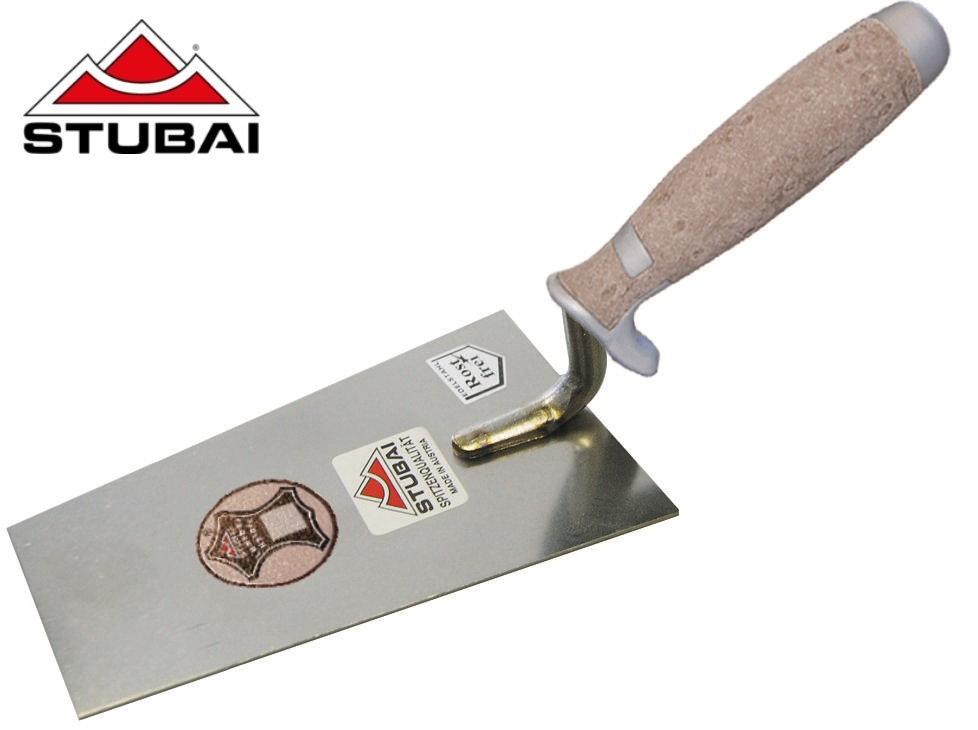 Mistrie pentru tencuiala, model Berner si maner din piele, INOX [1]