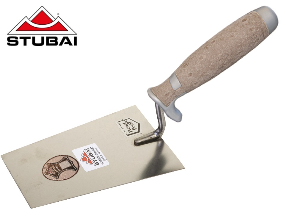 Mistrie pentru zidarit cu maner din piele, INOX [1]