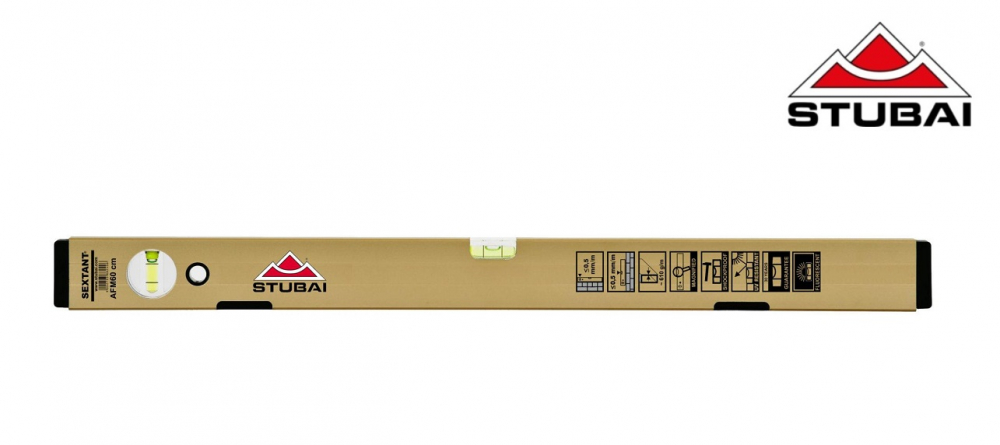 Nivel cu bula, din aluminiu cu pelicula fluorescenta si magnetica, anodizat cu aur [1]