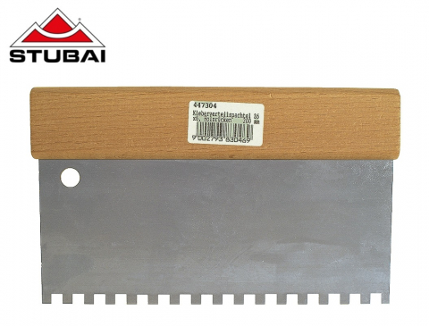 Gletiere - Aplicator cu lama si maner de lemn, rectangular, 200mm