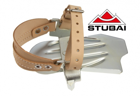 Crampoane otel cu legaturi din piele, pentru catarare pe stalp - fara carlige [1]