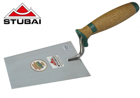 Mistrii - Mistrie de zidar cu gat in forma de S si maner de pluta, INOX