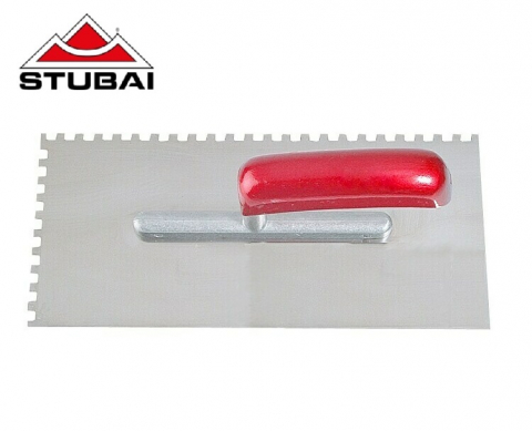 Unelte pentru constructii - Mistrie pentru finisare cu crestaturi, maner metalic, serie 2K