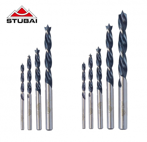 Unelte pentru prelucrarea lemnului - Set de burghie elicoidale (cu dibluri)