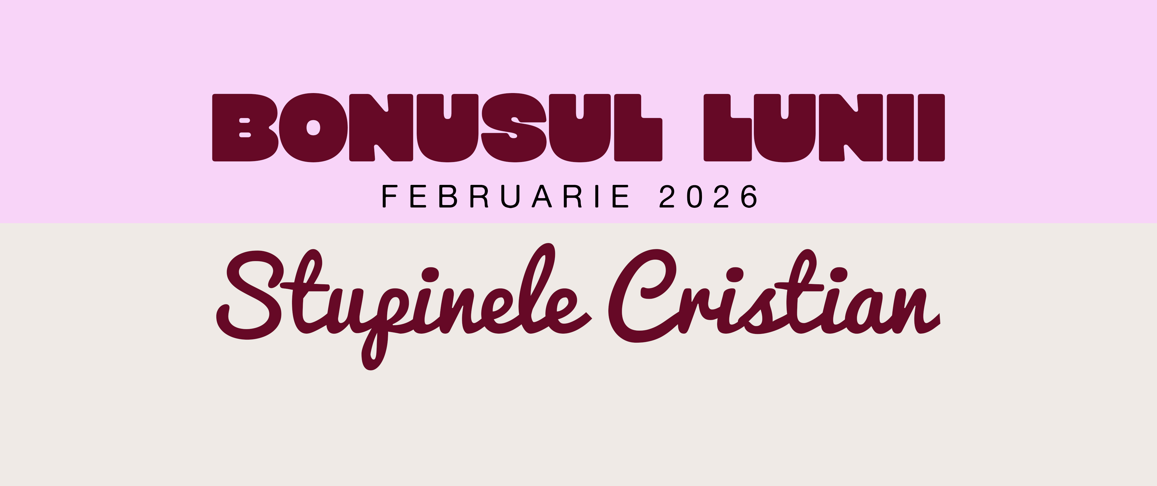 Bonusul lunii februarie