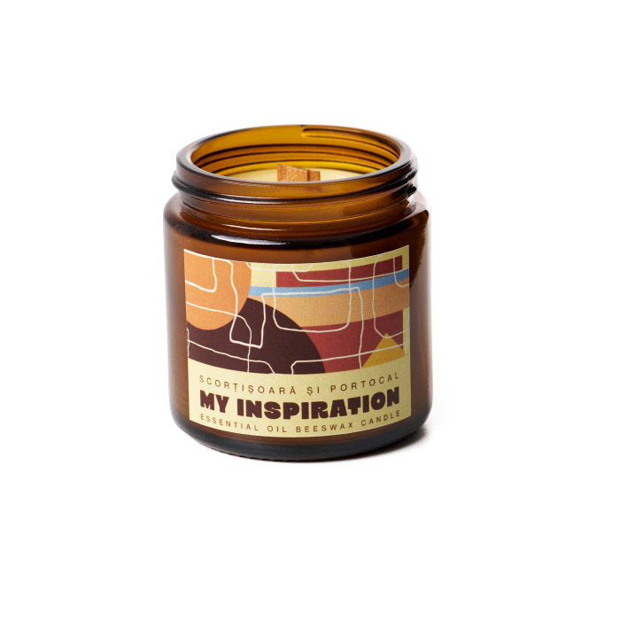 Lumanare parfumata natural - scortisoara, cuisoare si portocala [5]