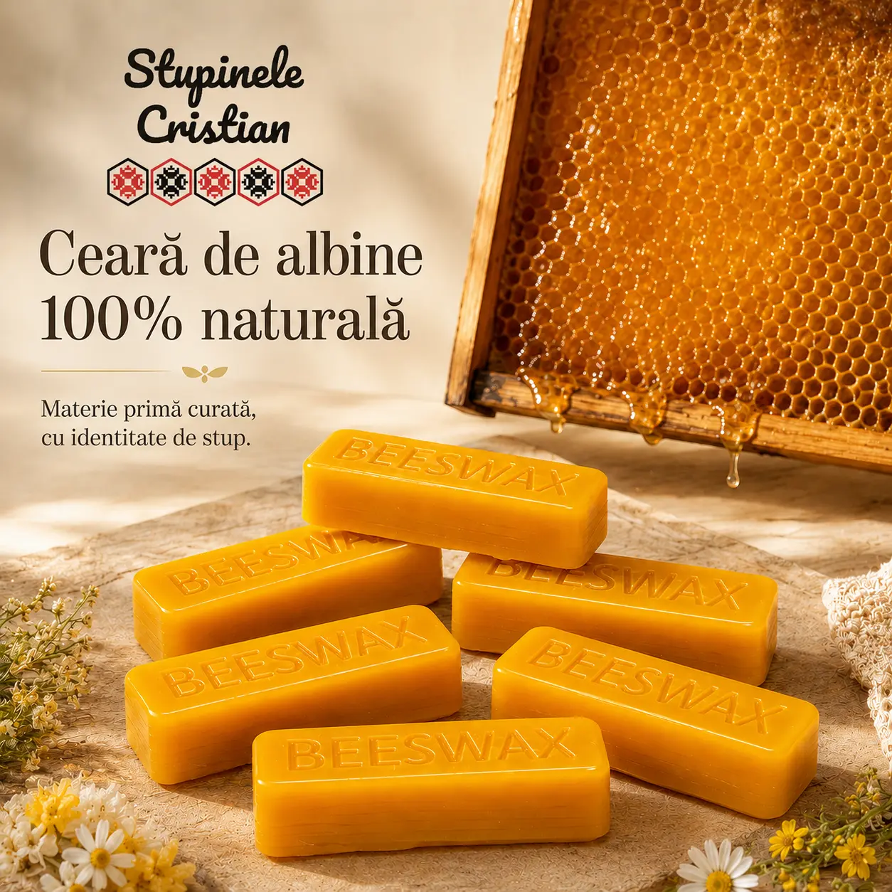 Ceară naturală de albine 100% – set 6 lingouri x 25 g [3]