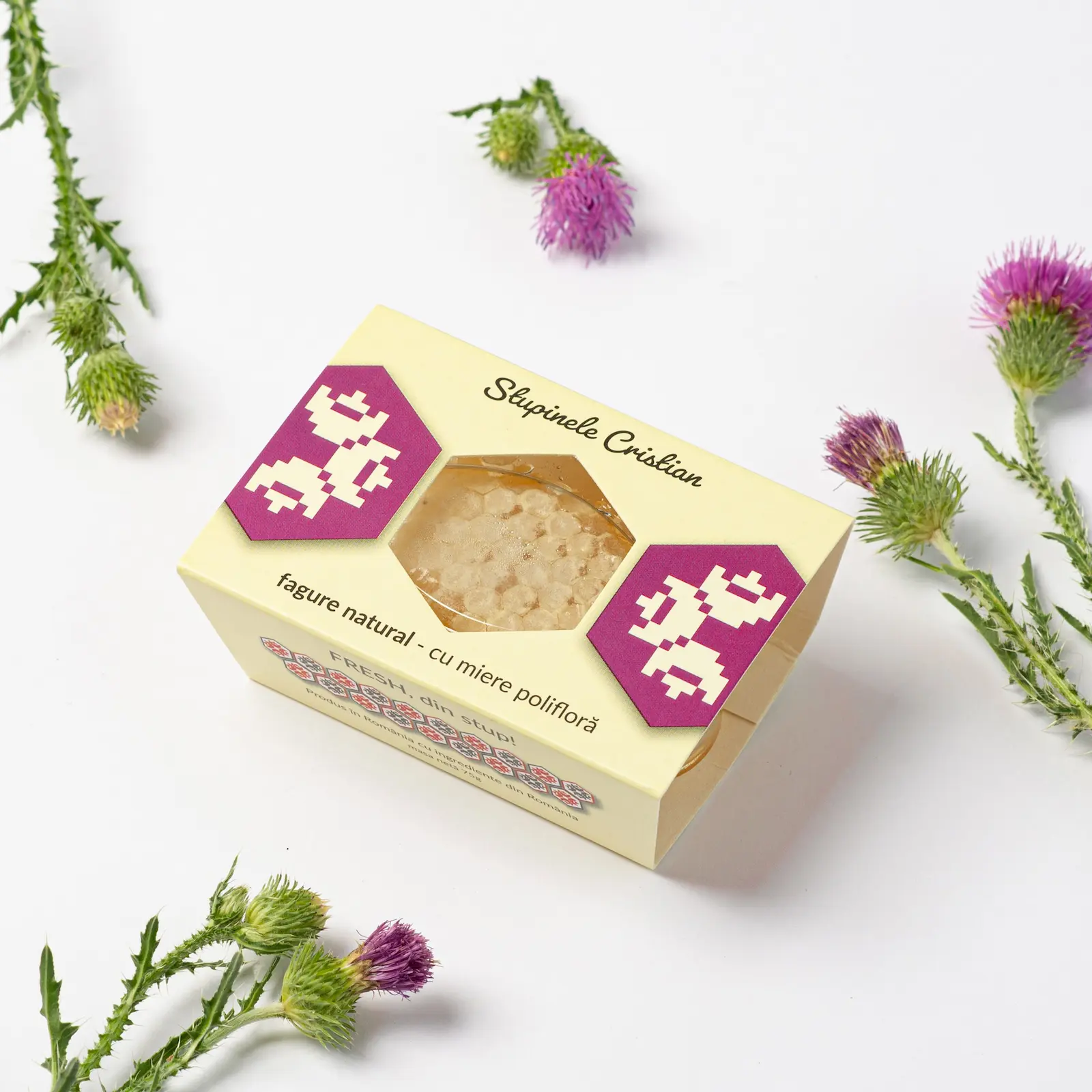 Miere de albine - fagure de miere poliflora 225g