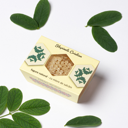 Miere de albine - fagure de miere de salcam 225g