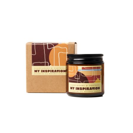 Lumânări parfumate naturale - Lumanare parfumata natural - scortisoara, cuisoare si portocala