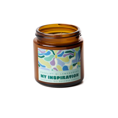 Lumanare parfumata natural - eucalipt si lemongrass [4]