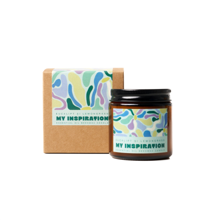 Lumânări parfumate naturale - Lumanare parfumata natural - eucalipt si lemongrass