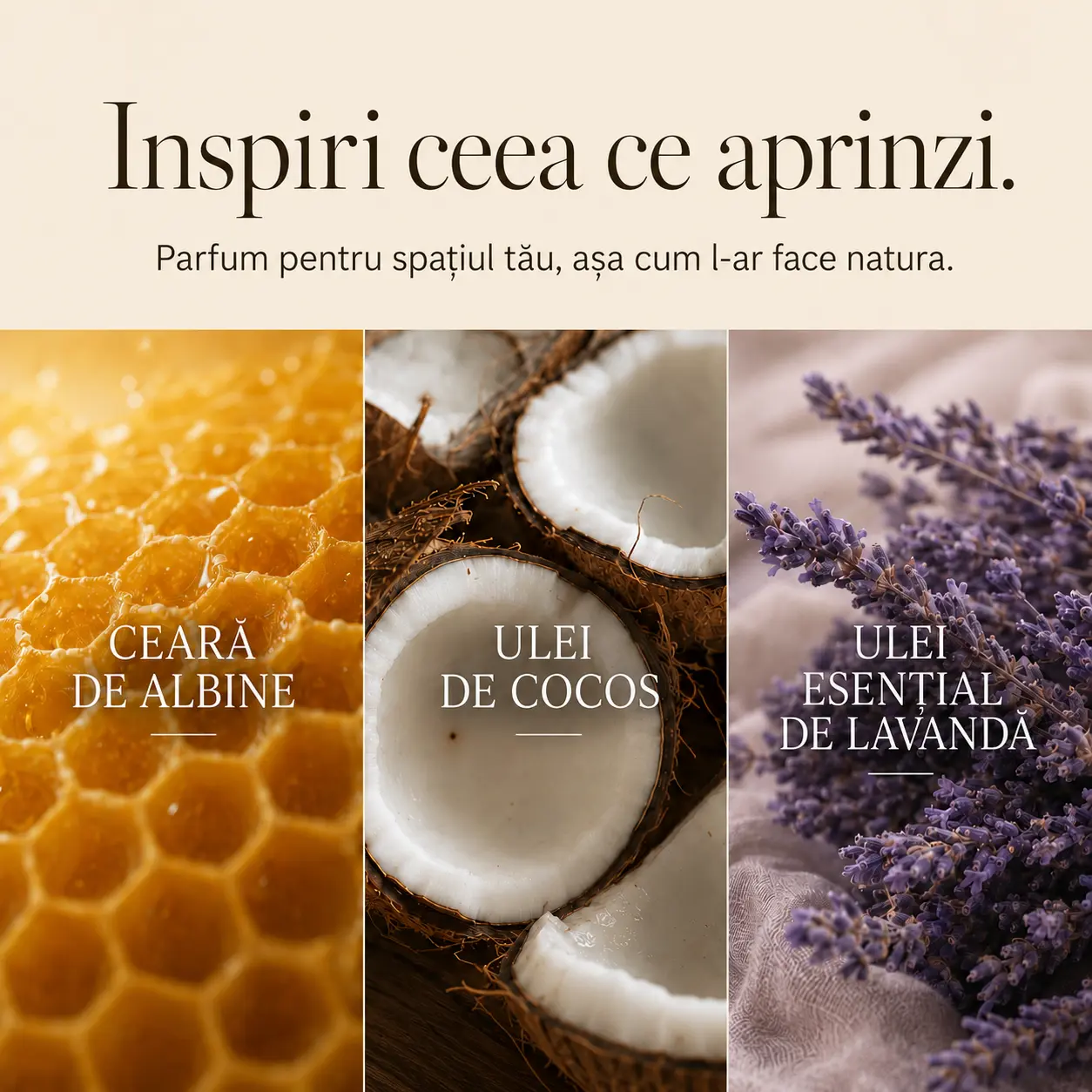 Lumanare naturala din ceara de albine cu lavanda [1]