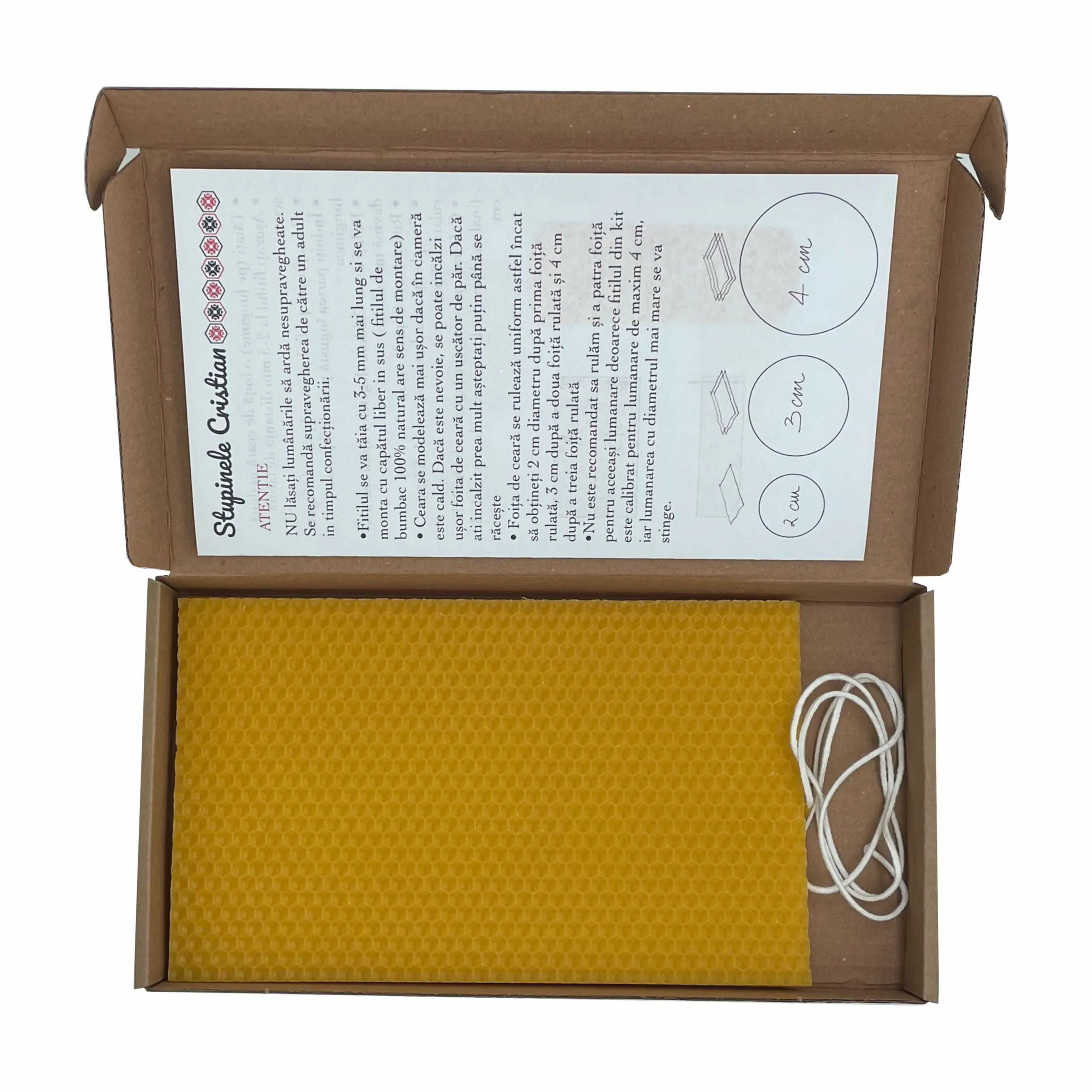 Set complet DIY pentru lumanari rulate [2]