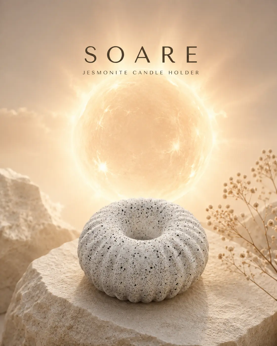 Lumânări - Suport lumânare de sfeșnic – model Soare
