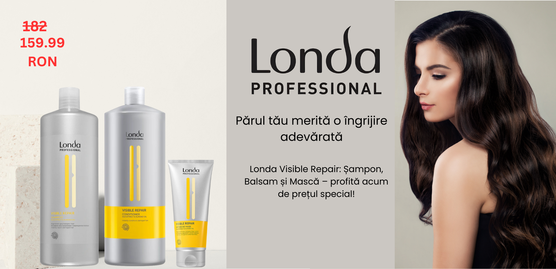 Îngrijire completă pentru părul tău! Cumpără acum Londa Visible Repair!