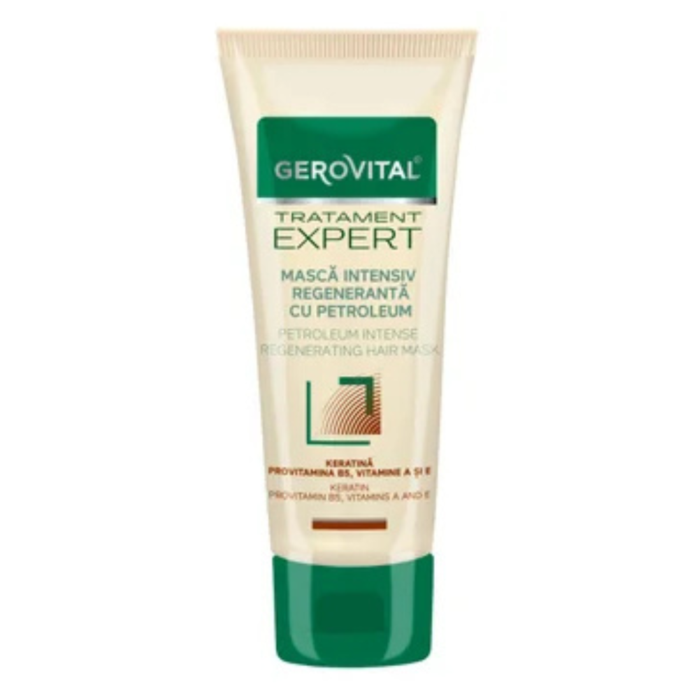 Masca intensiv regeneranta cu petroleum Tratament Expert, 150ml, Gerovital [1]