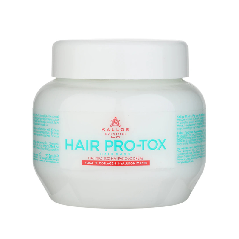 Pachet Cu Keratina pentru par uscat si deteriorat, Hair Pro-tox Kallos- Sampon1L+Masca275ml [3]