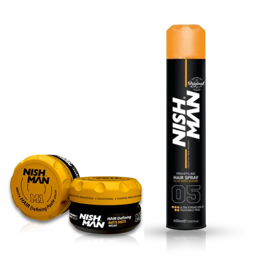 Pachet Nish Man Ceara De Par Mat+Fixativ [1]