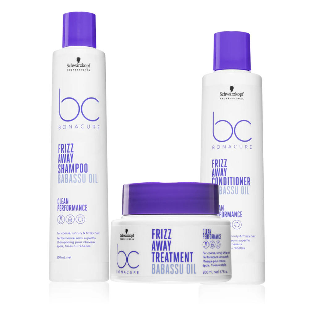 Pachet pentru netezire Schwarzkopf Professional BC Bonacure Frizz Away Sampon+Balsam+Masca [1]
